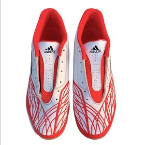 Adidas Mens Rare Freefootball SpeedTrick G65092 White Red Indoor Soccer Shoes!